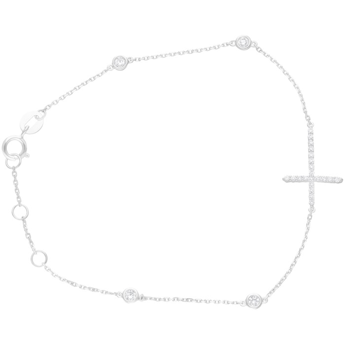 Diamond Ladies Bracelet Cross JNC-JDB200