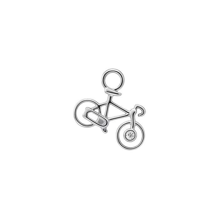 Diamond Charm Earrings Bicycle S151-DPS0497