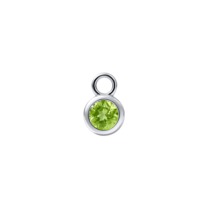 Diamond Charm Earrings Birth Stone S157-DPS0465-AGST