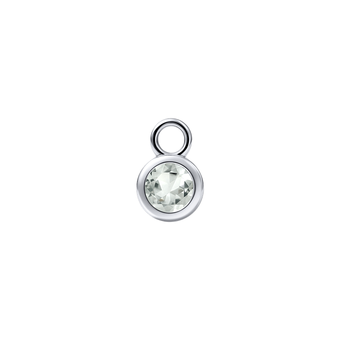 Diamond Charm Earrings Birth Stone S157-DPS0465-JUN