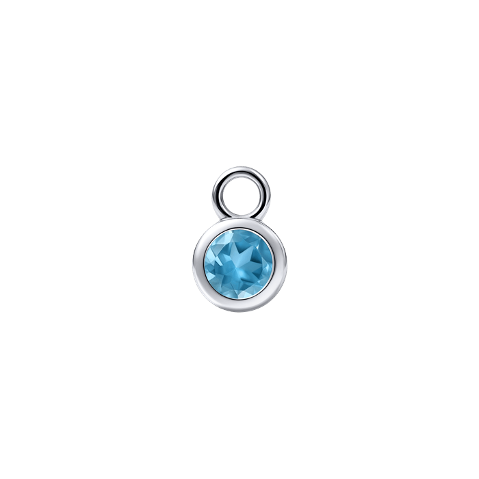 Diamond Charm Earrings Birth Stone S157-DPS0465-MAR