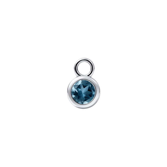 Diamond Charm Earrings Birth Stone S157-DPS0465-SEPT