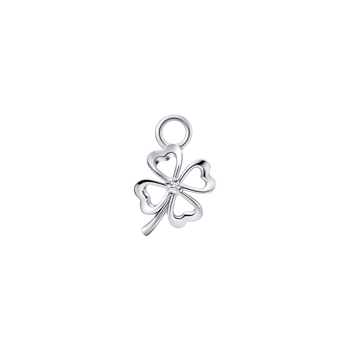 Diamond Charm Earrings Clover S151-DPS0476 Diamond Charm Earrings Clover S151-DPS0476