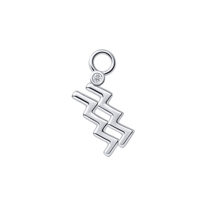Diamond Charm Earrings Zodiac Ver.2 S151-DPS0496-AQUARIUS
