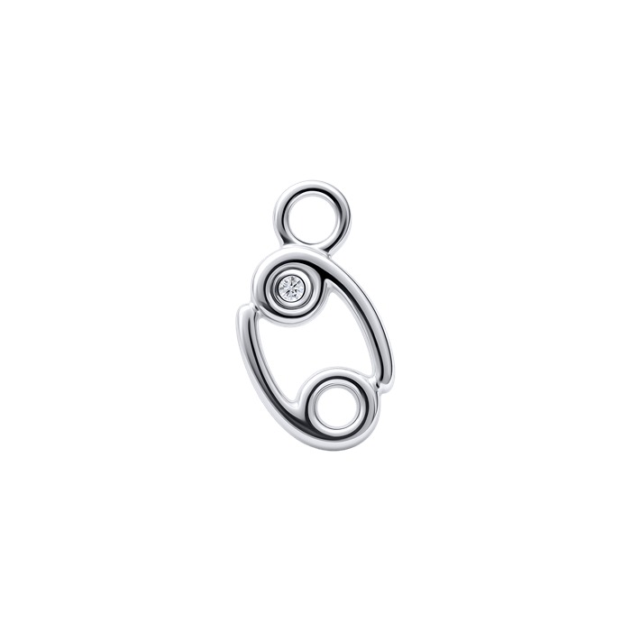 Diamond Charm Earrings Zodiac Ver.2 S151-DPS0496-CANCER