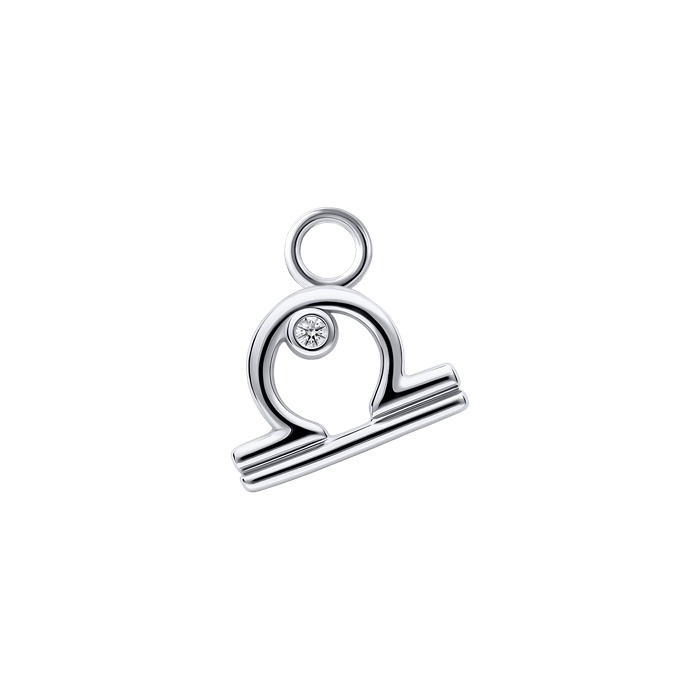 Diamond Charm Earrings Zodiac Ver.2 S151-DPS0496-LIBRA