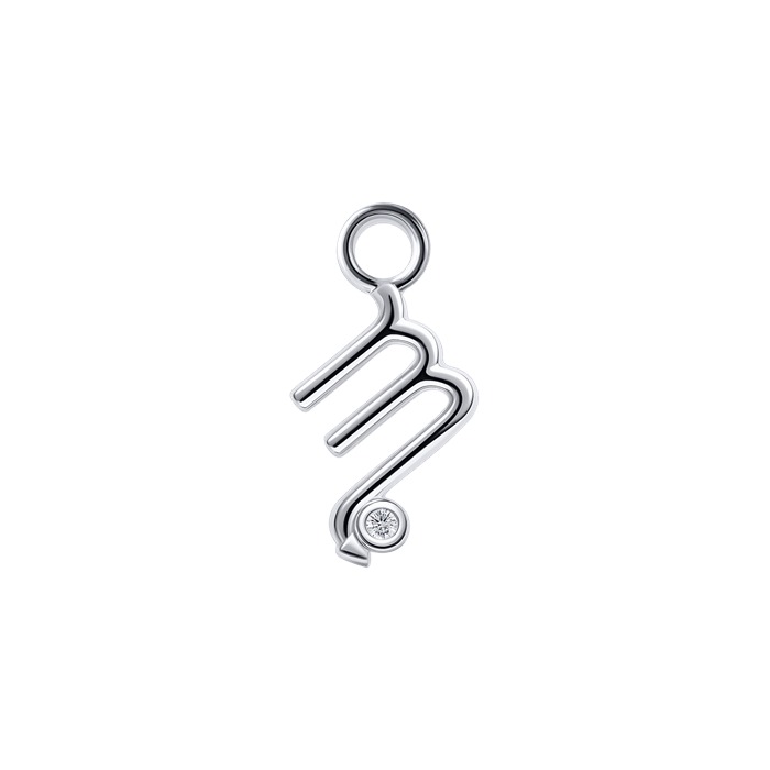 Diamond Charm Earrings Zodiac Ver.2 S151-DPS0496-SCORPIO