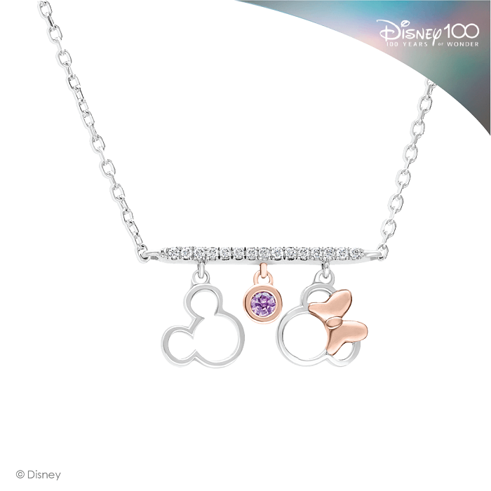 Diamond Disney Ladies Necklace DIS-DPF0357