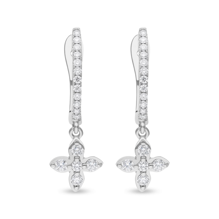 Diamond Earrings Cross DEF0068