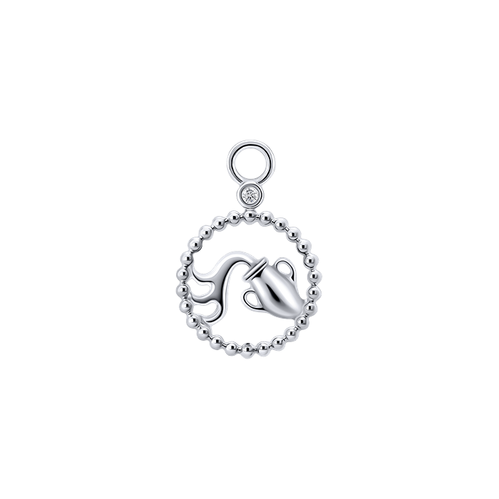 Diamond Ladies Charm Earrings Zodiac Ver.1 S149-DPS0472-AQUARIU Diamond Ladies Charm Earrings Zodiac Ver.1 S149-DPS0472-AQUARIU