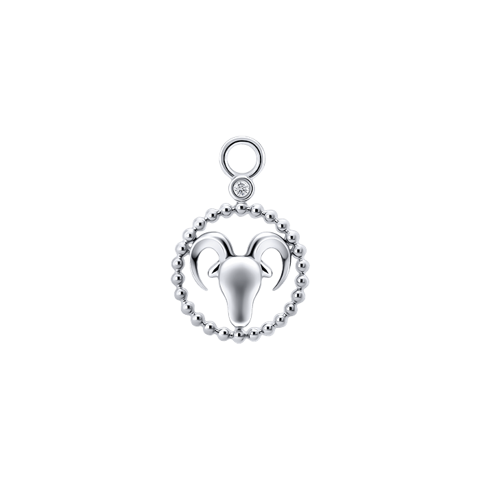 Diamond Ladies Charm Earrings Zodiac Ver.1 S149-DPS0472-ARIES Diamond Ladies Charm Earrings Zodiac Ver.1 S149-DPS0472-ARIES