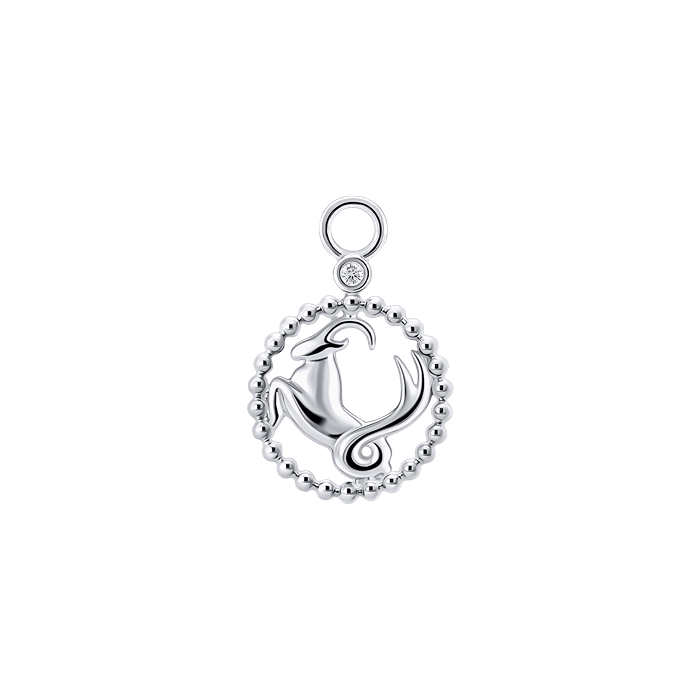 Diamond Ladies Charm Earrings Zodiac Ver.1 S149-DPS0472-CAPRICORN