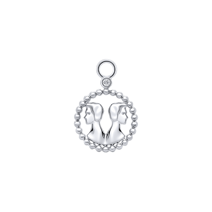 Diamond Ladies Charm Earrings Zodiac Ver.1 S149-DPS0472-GEMINI Diamond Ladies Charm Earrings Zodiac Ver.1 S149-DPS0472-GEMINI
