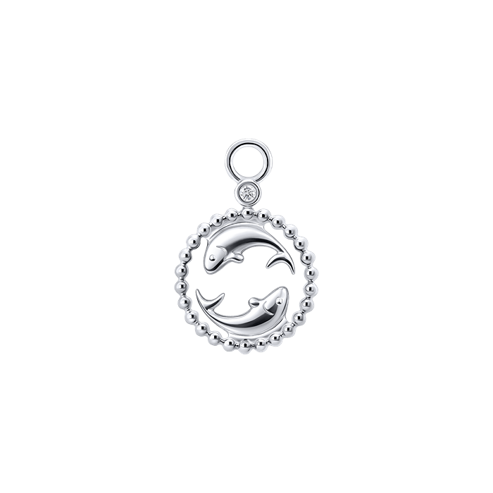 Diamond Ladies Charm Earrings Zodiac Ver.1 S149-DPS0472-PISCES Diamond Ladies Charm Earrings Zodiac Ver.1 S149-DPS0472-PISCES