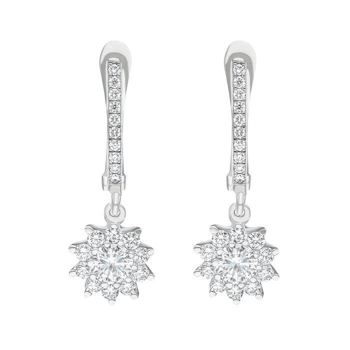 Diamond Ladies Earrings DEF0140 Diamond Ladies Earrings DEF0140