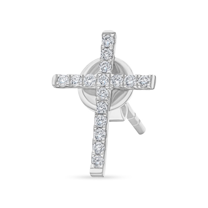 Diamond Ladies Earrings Cross DEF0230