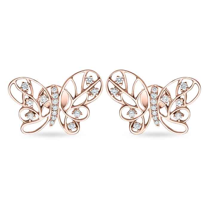Diamond Ladies Earrings Papillon DEF0318
