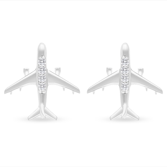 Diamond Ladies Earrings Plane DEF0214