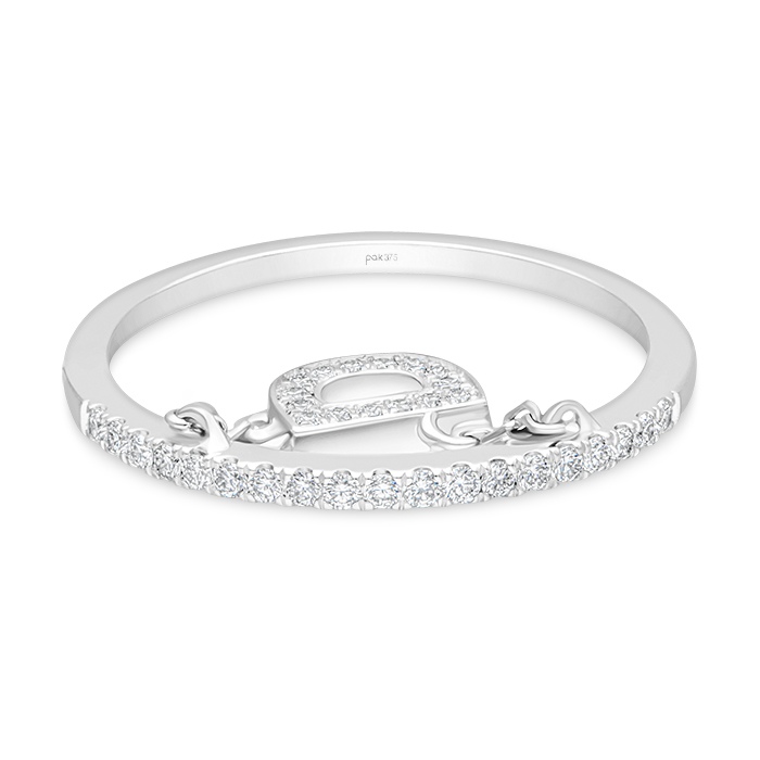 Diamond Ladies Ring Alphabet DRF0259