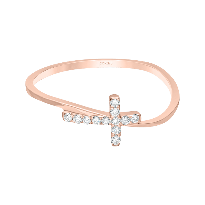 Diamond Ladies Ring Cross DRF0208