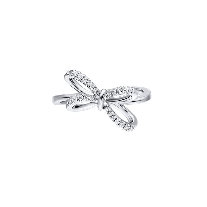 Diamond Ladies Ring Ribbon DRF0466