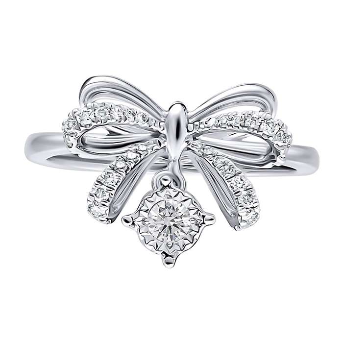 Diamond Ladies Ring Ribbon Maya S126-DRF0463 Diamond Ladies Ring Ribbon Maya S126-DRF0463